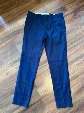 H&M Skinny Fit Coupe Navy Dress Pants